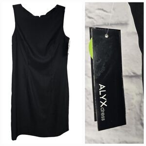Alyx Sleeveless Sheath Dress NWT Solid Black Career Business Formal Professional